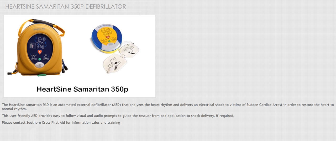 Defibrillator -  Samaritan Heartine 350P