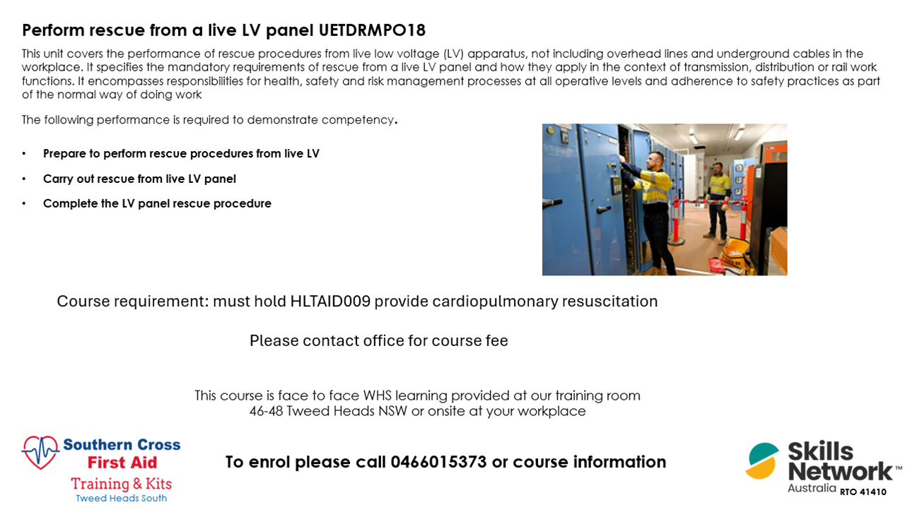 First Aid Course Live LV Panel 