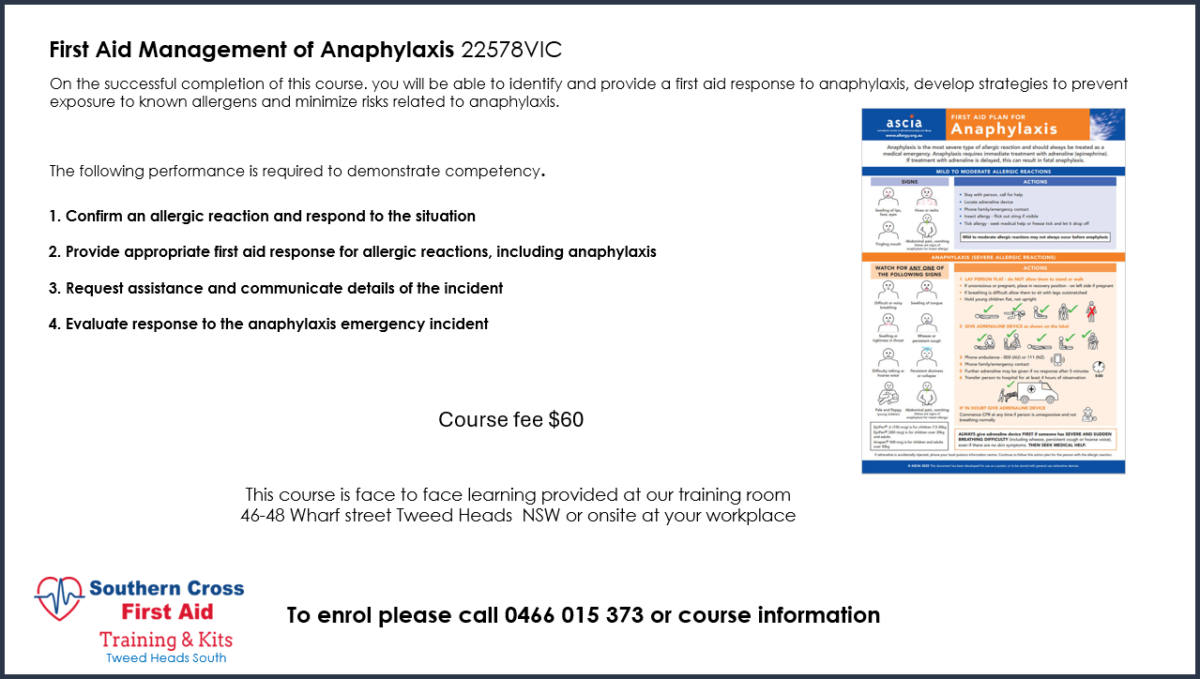 Management of Anaphylaxis